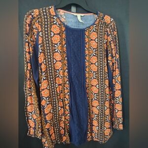 Matilda Jane sz small floral pintuck top